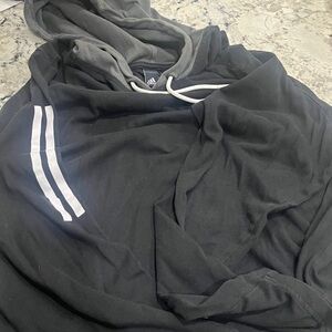 Adidas Charcoal and Black Hoodie